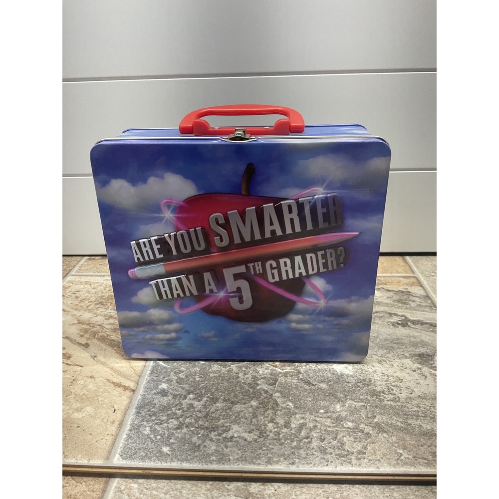 Cardinal Are You Smarter Than A 5th Grader Tin Lunch Box Board Game 2007 7402